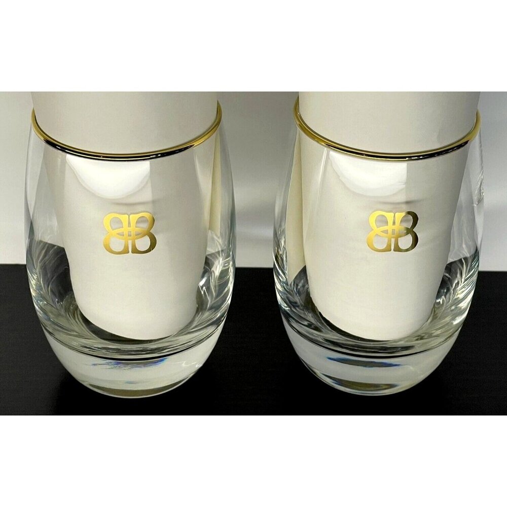Baileys Glass Set of 2 Irish Whiskey Liqueur Whisky MINT